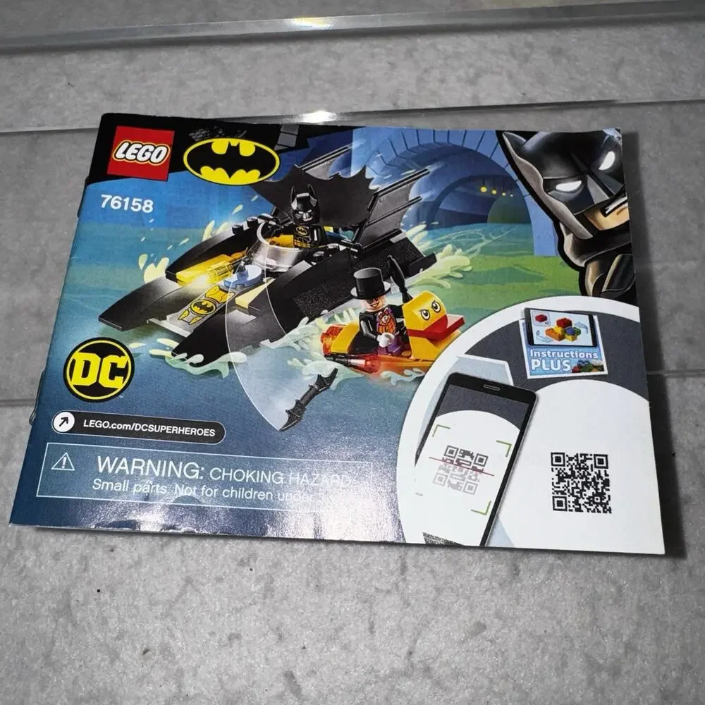 LEGO 76158 DC Batboat The Penguin Pursuit 100% COMPLETE 54 Pieces Used
